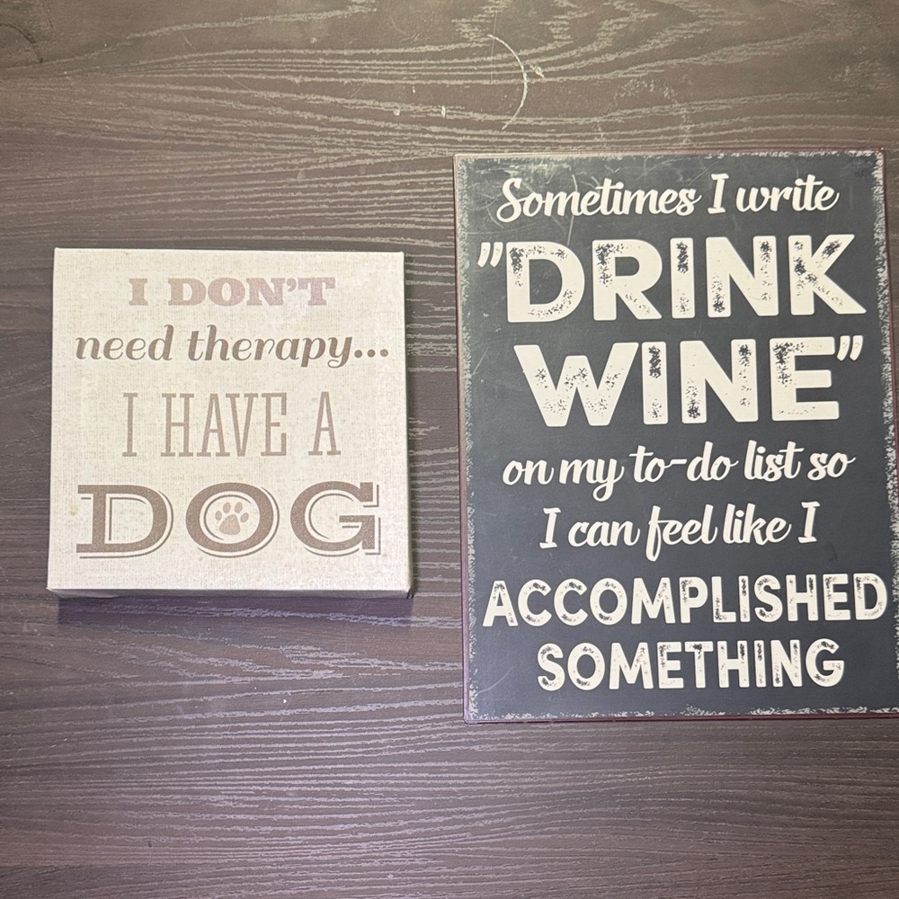Decorative Quote Signs Set